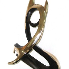 Jacques Malo: 'Voltige', 2006 Bronze Sculpture, Abstract. 