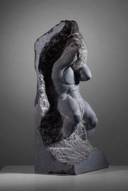 James Mcloughlin: 'Our Troubles and Worries', 2011 Stone Sculpture, Figurative.  Carved out of Kilkenny Limestone this piece was inpired by the unfinished statues of the master sculptor Michelangelo.   ...