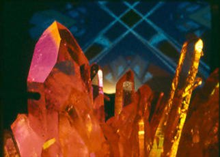 James Parker: 'Amazing Crystals', 1990 Color Photograph, Optical. The scintillating beauty if this quartz crystal cluster is brought out nicely in this almost glowing photograph....
