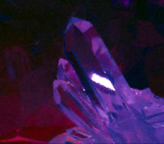 James Parker: 'Crystal Calm', 1988 Color Photograph, Optical. A calming mood is exuded by the crystal in this soft colored portrait of a quartz point....