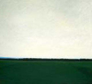 Jane Mcnichol: 'The End of the Day', 2008 Oil Painting, Landscape.  A view over the tree tops as twilight approaches ...