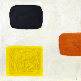 Jan-thomas Olund: 'yellow creats life', 2024 Oil Painting, Minimalism. Artist Description: I have an organic minimalist approach. Minimalism is an art style that focuses on simplicity. I often use prepared paper or canvas, I paint in layers upon layers or thickly in earthy tones. I am looking for form and balance. It is a painting that tries to reduce ...