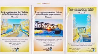 Jarmo Itniemi: 'Photo magnet', 2014 Color Photograph, Architecture.  Bridges of LIINAMAA and LAITURI villages Finland   ...
