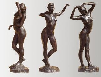 Bruce Naigles: 'The 3 Graces   individually', 2000 Bronze Sculpture, Dance. They are available individually as well as a group as you can see in the last picture. The price is for a single figure...