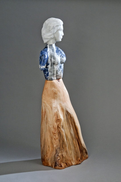 Artist Jane Jaskevich. 'Cia' Artwork Image, Created in 2018, Original Sculpture Wood. #art #artist