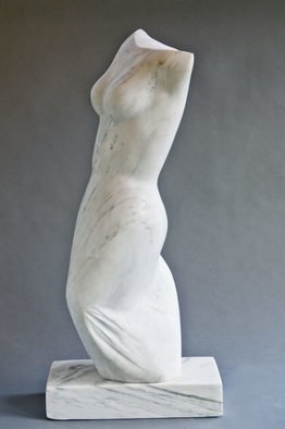 Jane Jaskevich: 'clarissa', 2017 Marble Sculpture, Figurative. abstract expressive stone figurative sculpture...