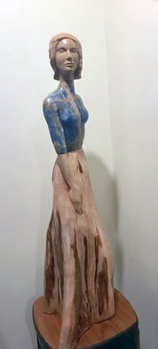 Jane Jaskevich: 'isa', 2018 Mixed Media Sculpture, Figurative. stone and wood figurative sculpture...