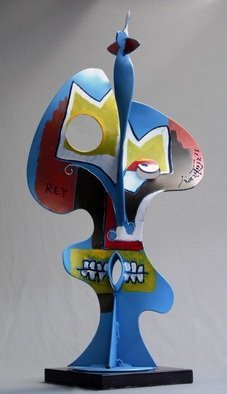 Francisco Javier Astorga Ruiz Del Hoyo.: 'contemporary mask', 2018 Steel Sculpture, Undecided. Contemporary interpretation of ancient mexican masks. ...