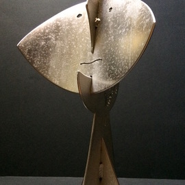Francisco Javier Astorga Ruiz Del Hoyo.: 'dark side of the moon', 2018 Steel Sculpture, Abstract. Artist Description: The beauty and mystery of the moon light. ...