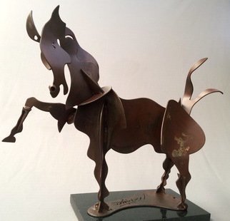 Francisco Javier Astorga Ruiz Del Hoyo.: 'wei dynasty horse', 2018 Steel Sculpture, Abstract Figurative. Contemporary Interpretation of ancient chinese Pottery sculpture. ...