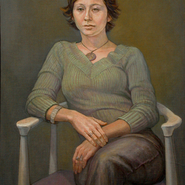 Judith Fritchman: 'Gretchen', 2003 Oil Painting, Portrait. Artist Description:   Gretchen was a serene, happy high school student who was preparing her portfolio for admission into a college art program when I had the pleasure of painting her.  ...