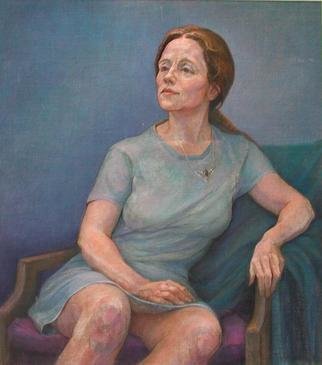 Judith Fritchman: 'In the Wings', 1998 Oil Painting, Portrait. Kathleen, a bright, spirited young woman with an engaging sense of humor, is active in theater stage management. ...