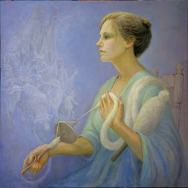 Judith Fritchman: 'Rachels Sorrow', 2013 Oil Painting, Figurative. Artist Description:     The story of Rachel' s marriage to Jacob is related in the book of Genesis.  Rachel was much loved by Jacob, but she was deeply grieved by her inability to have children, and consumed with her envy of her sister Leah' s many children in her ...