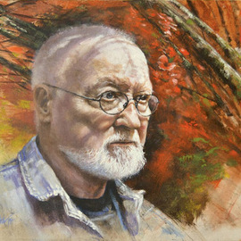 John Gamache: 'Self Portrait', 2014 Oil Painting, Portrait. Artist Description:  Oil on linenArtist in search of motif ...
