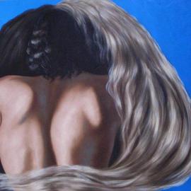 James Gwynne: 'Desire', 1999 Oil Painting, Love. Artist Description: Two figures intertwined...