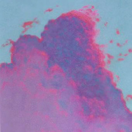 James Gwynne: 'Purple Thunder', 1998 Acrylic Painting, Landscape. Artist Description: Purple cloud formation hit with sunsetrays...