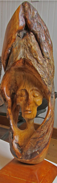 Artist John Clarke. 'Sleeper' Artwork Image, Created in 2006, Original Sculpture Wood. #art #artist