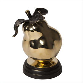 Veaceslav Jiglitski: 'quince by veaceslav jiglitski', 2014 Bronze Sculpture, Botanical. Artist Description: It was believed that quince is the fruit of the Forbidden tree from the Garden of Eden, that s why quinces were known as a symbol of love and fertility. ...