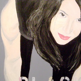 Jim Lively: 'Gretchen Black', 2009 Acrylic Painting, Figurative. Artist Description:        acrylic on 1