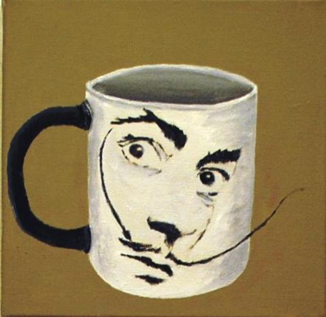 Surreal Coffee Mug Acrylic Painting By Jim Lively