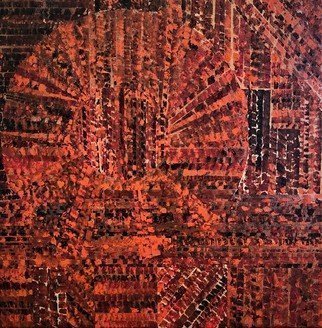 Jim Lively: 'burnt orange majestic', 2019 Acrylic Painting, Abstract. Contemporary, burnt, orange...