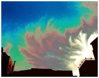 Joan Shannon: 'Coloured sky in Dublin', 2011 Color Photograph, Landscape.  building, sky, colour, color     ...