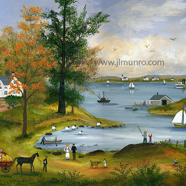 Autumn on Nantucket Sound By Janet Munro