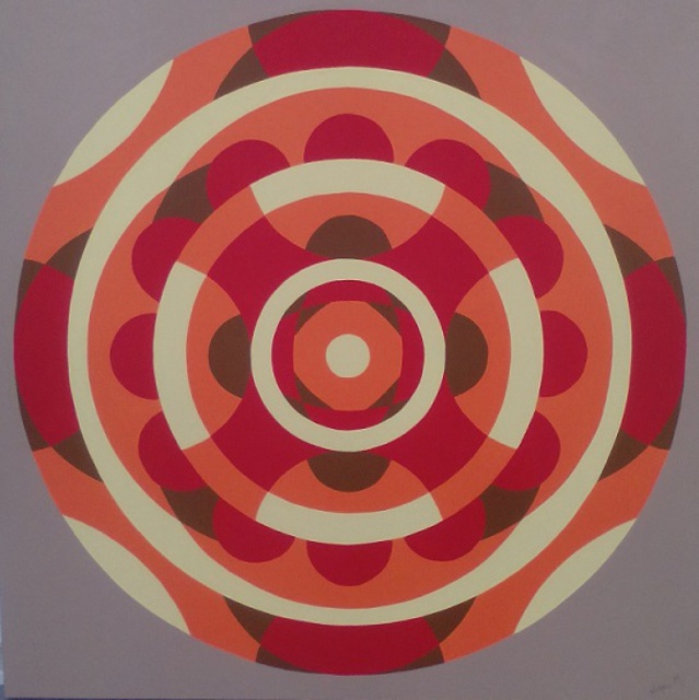 Juan Majorel  'Mandala Energy', created in 2016, Original Painting Acrylic.