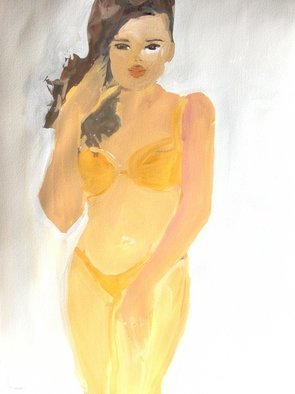 Joanna Glazer: 'Are You Sad', 2010 Acrylic Painting, Portrait.  Are You Sad? ...