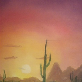Arizona Sunset By John Hughes