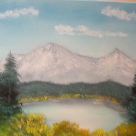 Mountain Pond View By John Hughes