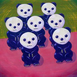 John Cielukowski Artwork Ring Toss Pandas, 2012 , Circus