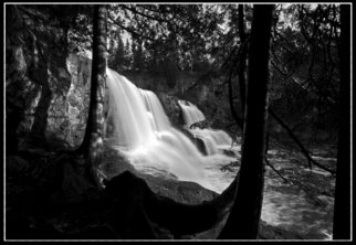 Joe Kerr: 'Goose Berry Falls', 2009 Black and White Photograph, Landscape. Goose Berry Falls at dawn is a very special place. Located on the southwestern basin of Lake Ontario in Northern Minnesota, USA. This is a limited edition print on a mat paper that renders a smooth feel to this special image.  ...