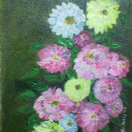 Jo Mari Montesa: 'Flower 2', 2007 Oil Painting, Still Life. Artist Description:  Oil painting on canvas. ...