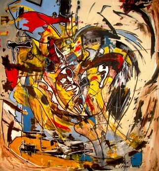 Jorge Arcos: 'The ultimate touch', 2008 Acrylic Painting, Abstract.   An abstract expressionist acrylic painting on canvas. ...