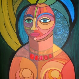 Jose Miguel Perez Hernandez: 'The Life', 2015 Acrylic Painting, Figurative. Artist Description: Description Splendid female torso, in which the artist sees conceptually the life. It reflects the miscegenation of his culture. The fullness of the forms, achieved with the drawing and Chromatic vibration make of this artwork a song to the woman, recurrent source of his artistic production. The figure ...
