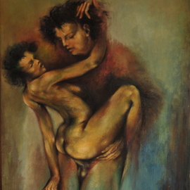 John Biro: 'love', 2007 Oil Painting, Other. Artist Description: oil on canvas...