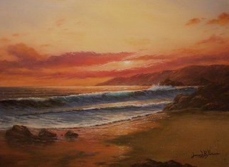 Joseph Porus: 'A Beach to Myself', 1999 Oil Painting, Beach.    Oil on fine canvas. A sun drenched beach with not a soul in sight! Is this a dream? yes. . . . but it's also a painting done in old school techniques and radiant colors that drench the canvas  ...