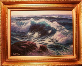 Joseph Porus: 'Glare', 2001 Oil Painting, Seascape.      Oil on fine canvas.       ...