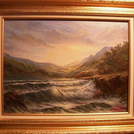 Joseph Porus: 'In the Mood', 2005 Oil Painting, Seascape. Artist Description:    Oil on stretched fine linen.          ...