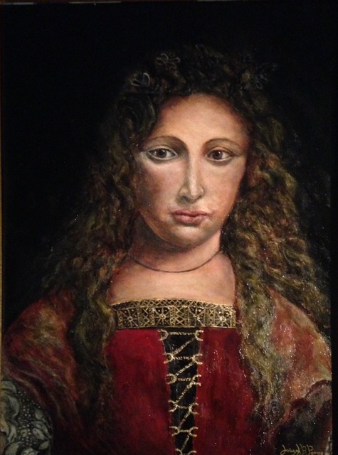Artist Joseph Porus. 'Julia Medici Lystri' Artwork Image, Created in 2016, Original Painting Oil. #art #artist