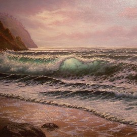 Joseph Porus: 'Only On Certain Days', 1994 Oil Painting, Seascape. Artist Description:      Oil on stretched fine linen.            ...