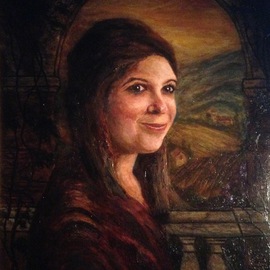 Joseph Porus: 'Rebecca Da Milano', 2016 Oil Painting, Portrait. Artist Description:  Oil on linen ...