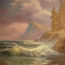 Joseph Porus: 'Washington Coast', 1994 Oil Painting, Seascape. Artist Description:  Oil on stretched fine linen.                 ...