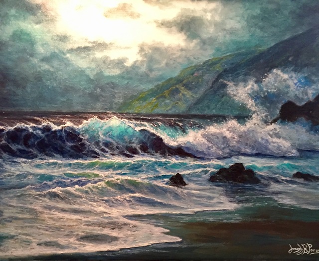 Joseph Porus  'Java Jazz Maui Morning', created in 2017, Original Painting Oil.