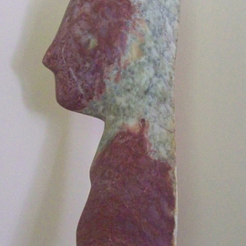 Julia Cake: 'Le Visage  Auto Portrait', 2015 Stone Sculpture, People. Artist Description: Unique piece of Marble,Priceless StonesA beautiful stone . . . ...