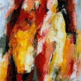 Hans-ruedi Kammermann: 'devotee', 2005 Oil Painting, Inspirational. 