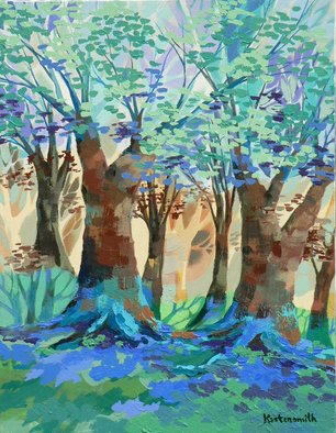 Diane Kastensmith Bradbury: 'Trees 178', 2006 Acrylic Painting, Abstract Landscape.  This is an original acrylic painted on canvas.  The subject is abstracted negative and positive trees with an arbitrary color division added as an abstraction.  Please contact me by email with questions. ...