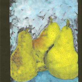 Three Pears By Kelly Parker