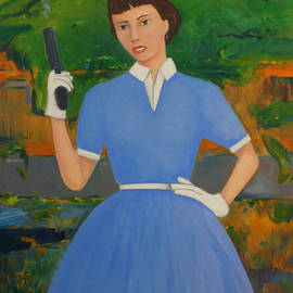 Kenn Zeromski: 'Amy', 2013 Oil Painting, Surrealism. Artist Description:  Amy - 2014, oil on canvas, 24 x 36          ...